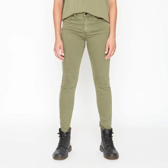 Sandrine Rose FP Skinny Jeans Size 27 Army Green - Picture 1 of 5